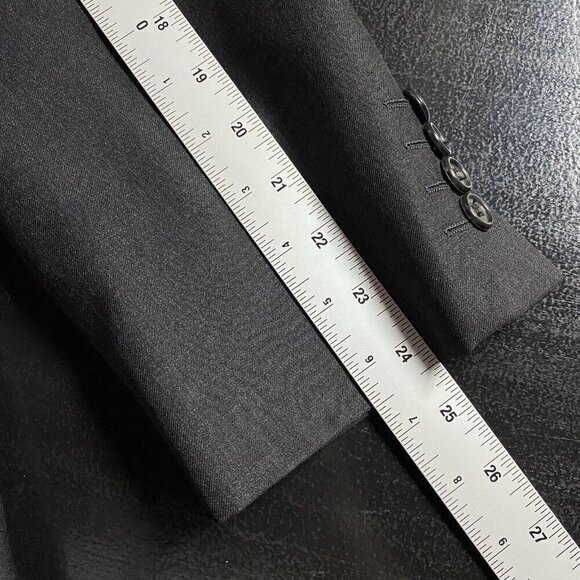 Jack Victor Sport Jacket 41R Loro Piana Zelander Wool Ryder Charcoal Two Button - Picture 14 of 16